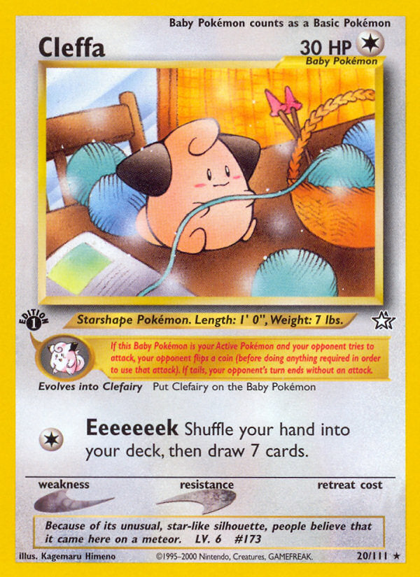 Neo Genesis Cleffa #20/111 first edition